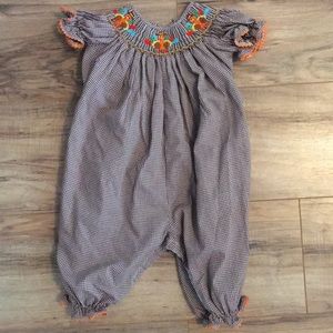 Thanksgiving smocked outfit